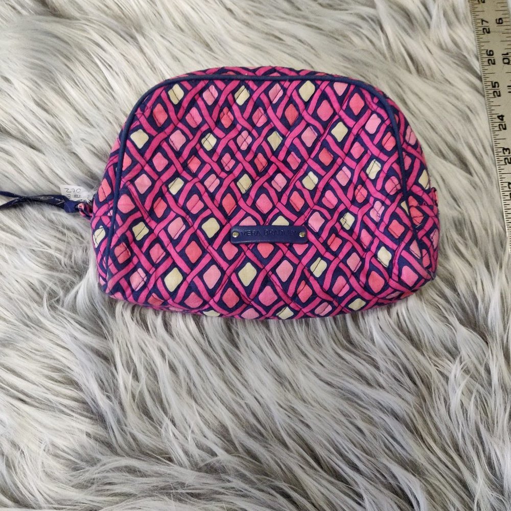 Vera Bradley Make Up Bag w Plastic Interior